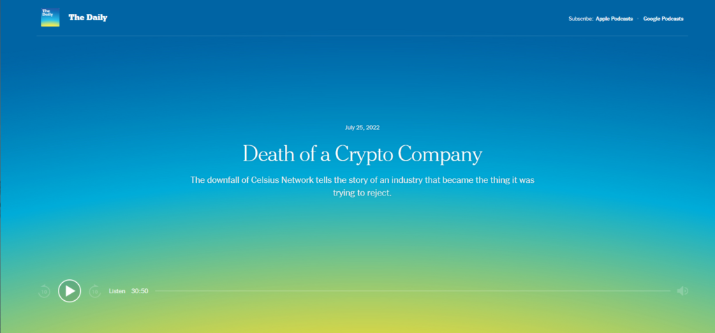 Death of a Crypto Company