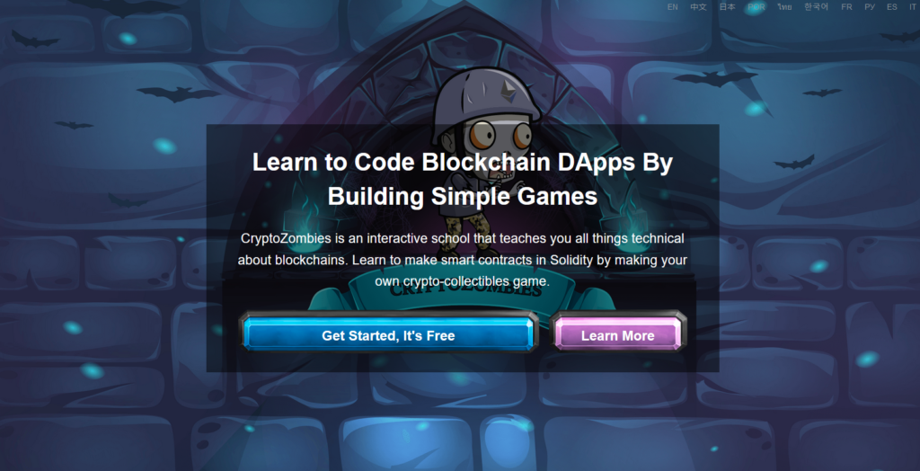 Build some interesting projects like CryptoZombies